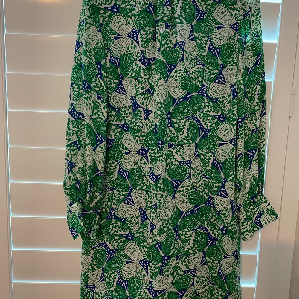 Brooks Brothers Green and Blue Mini Dress
